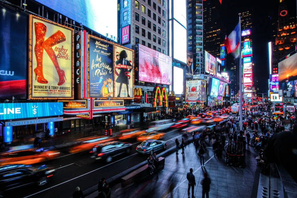 Times Square in New York, NY